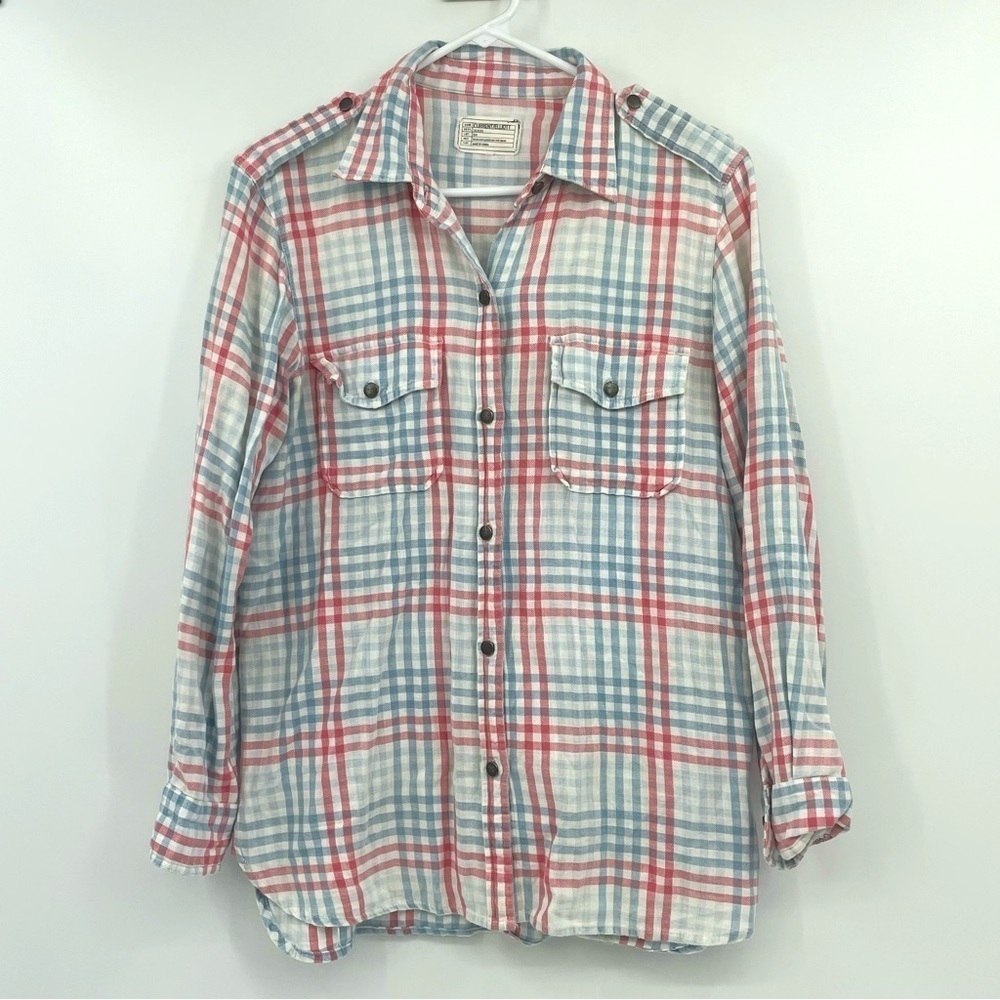 Current/Elliott Plaid Button-Down Shirt – Size 2